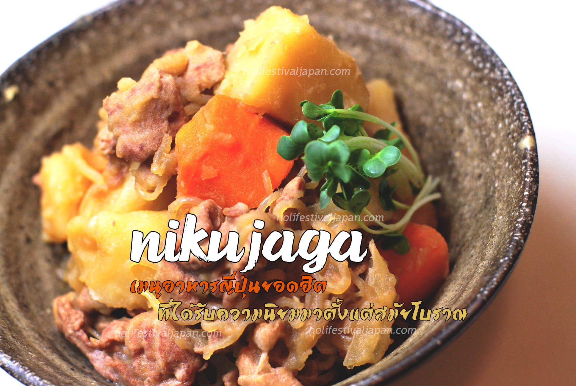 Nikujaga ทำความรู้จักกับอาหารญี่ปุ่น ที่เป็นรูปแบบอาหารโบราณ อร่อยเข้มข้น
